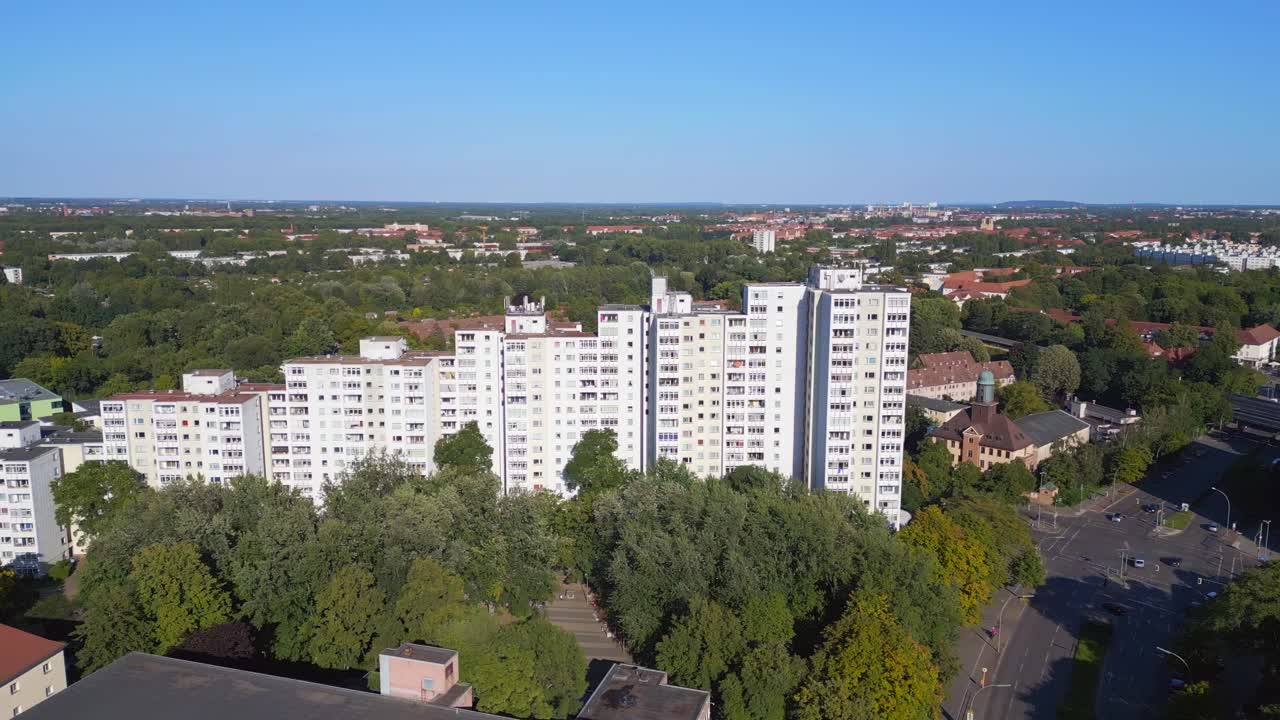 Prefabricated apartment buildings Sonnenallee Berlin