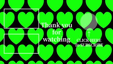 heart simple moves end card ending screen motion graphics