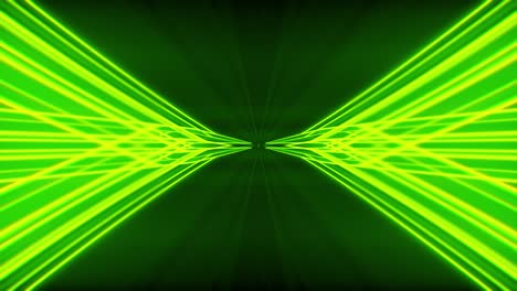 espectáculo de láser. luces verdes abstractas. fondo para la escena musical. bucle vj.