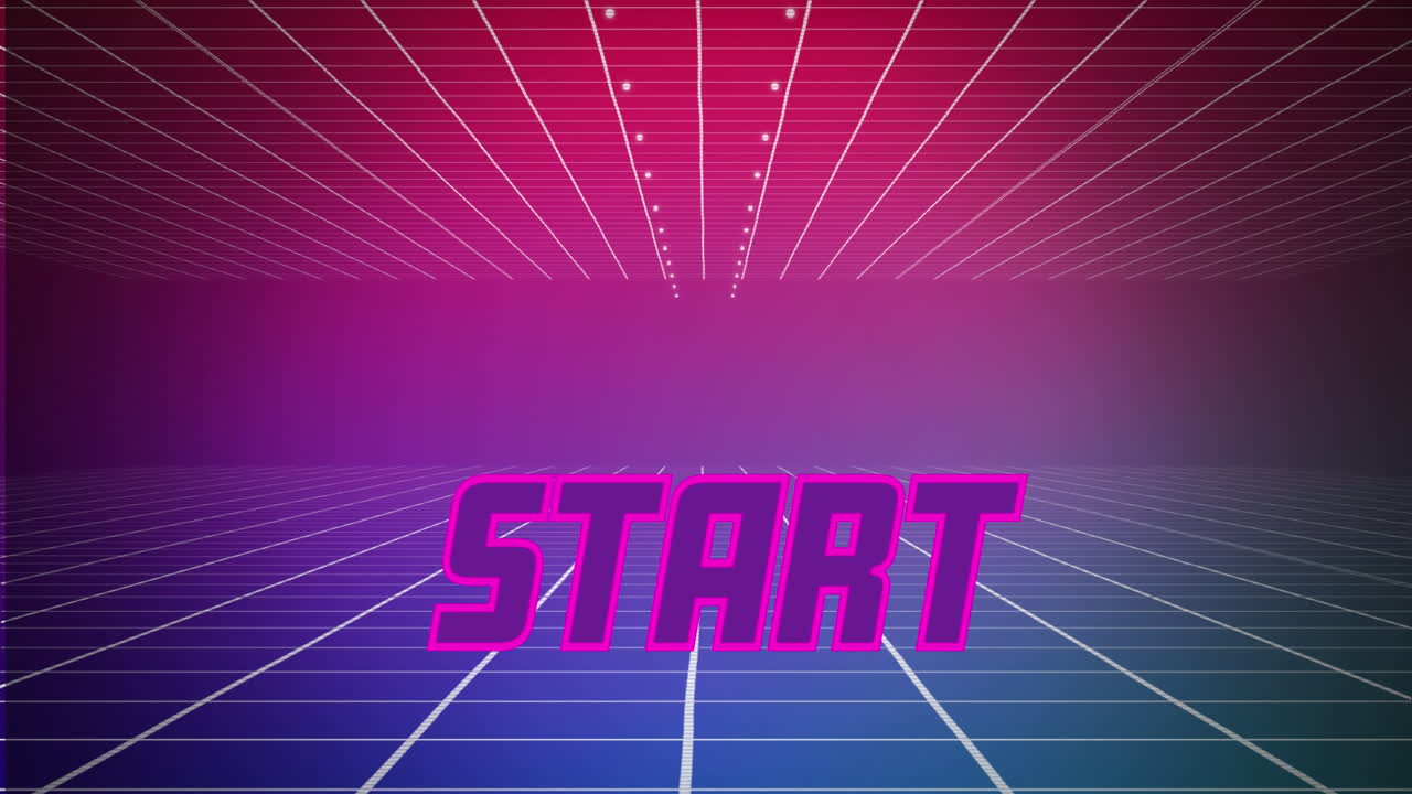 texto de inicio y fondo futurista