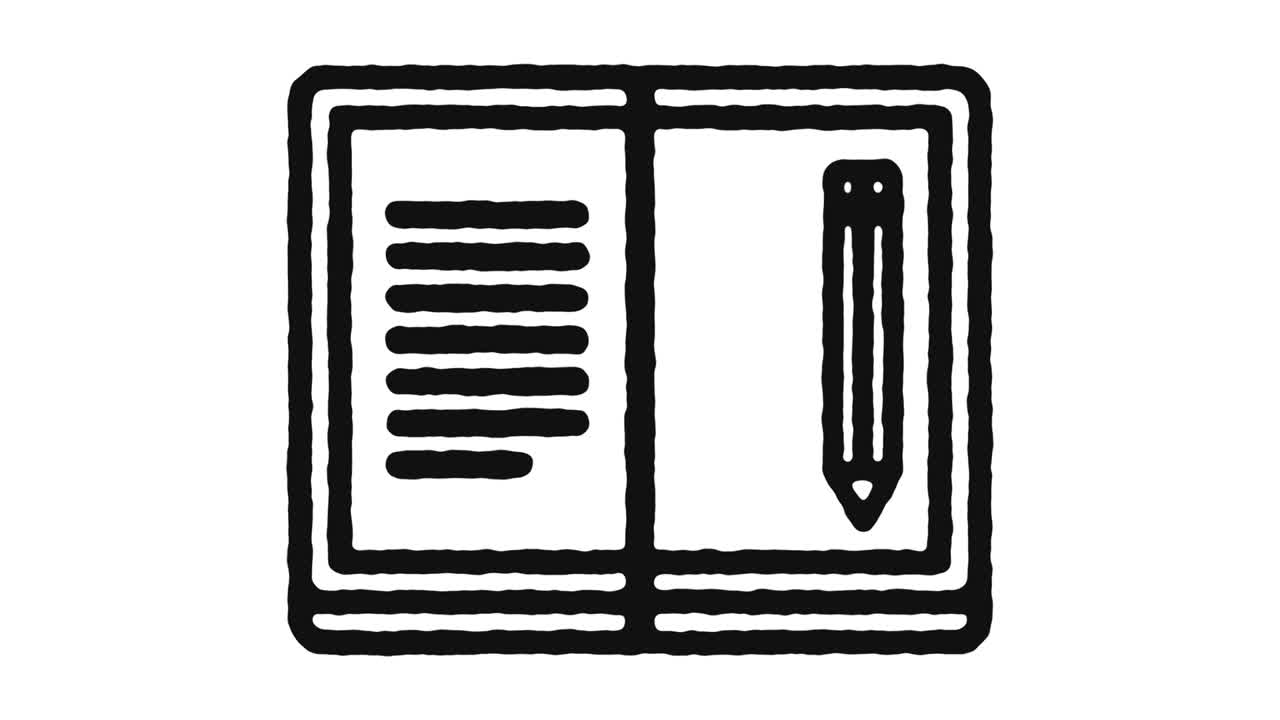 Learning Course Icon Animation Footage & Alpha Channel