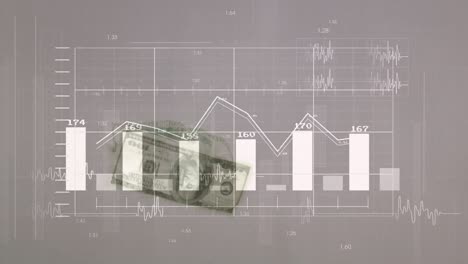 Animation-Der-Datenverarbeitung-über-Banknoten