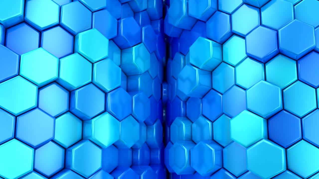 el fondo de los hexágonos