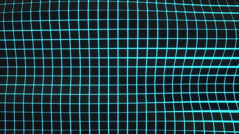 superficie ondulada hecha de cubos negros con fondo brillante