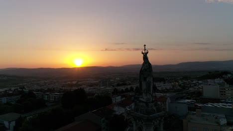 church at sunset city of braga in portugal