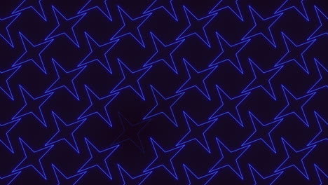 Glowing blue star pattern on a dark background