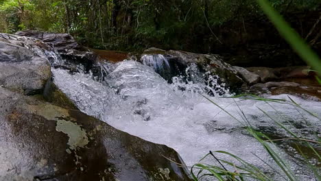 serene nature sounds, powerful sprays, dynamic water flow, slow motion