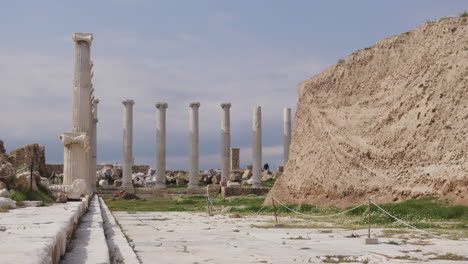 ancient pillars being excavated in laodicea