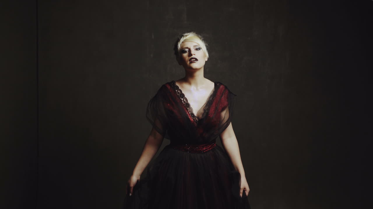 Stunning studio blonde. Beautiful young blonde woman in studio