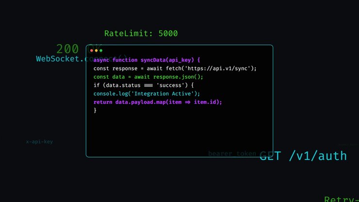 Software Developer Writing Asynchronous JavaScript Code in a Text Editor