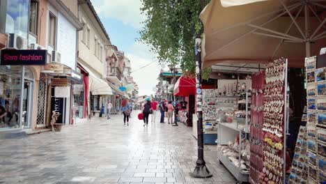 old turkish bazaar and neighborhood of ohrid