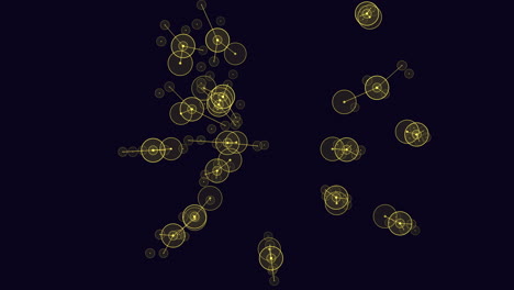 abstract image depicting a visually stimulating pattern of multicolored circles against a black background. the varying hues and sizes create a captivating and dynamic visual composition