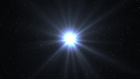 bright light with star background