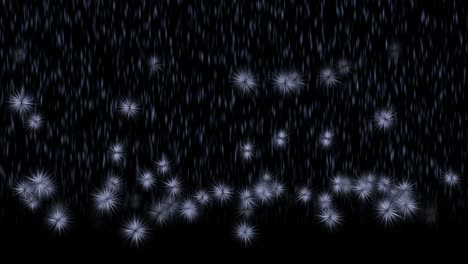 electric balls. rain of objects that fall and bounce off the ground. animation of an abstract phenomenon.