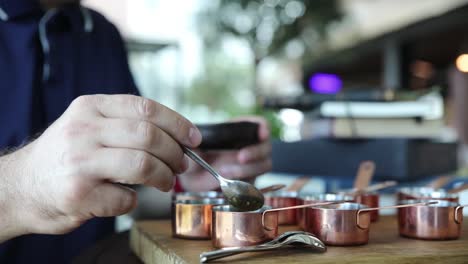 experiencia en el menú de degustación