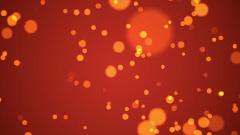 partículas abstractas de color naranja bokeh