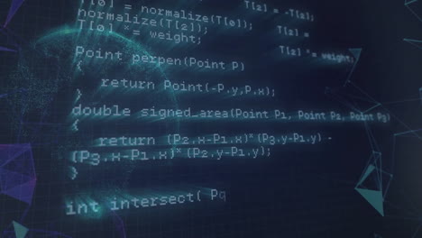 animation of data processing and globes
