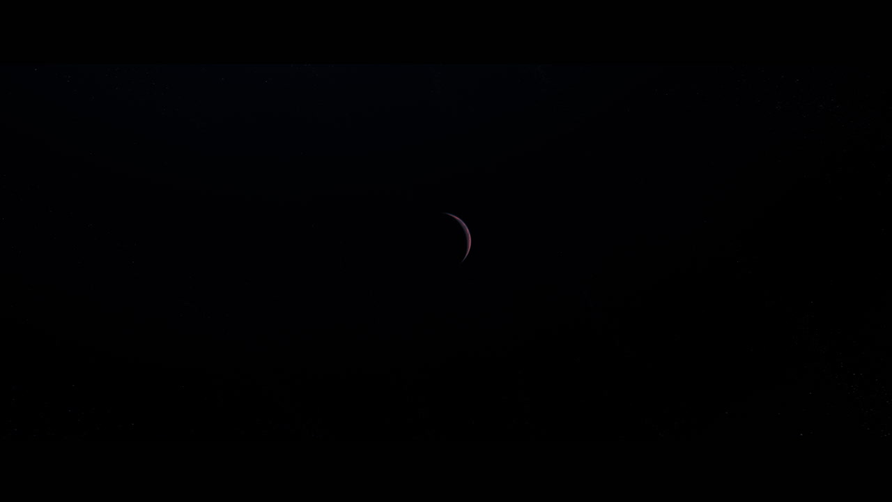 Planet Mars viewed from space