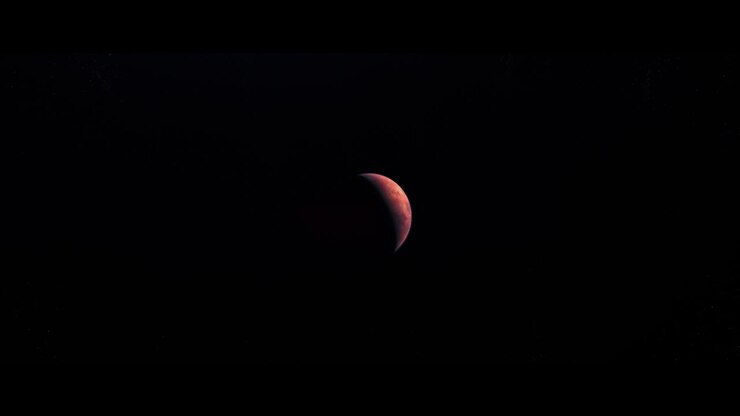 Planet Mars viewed from space