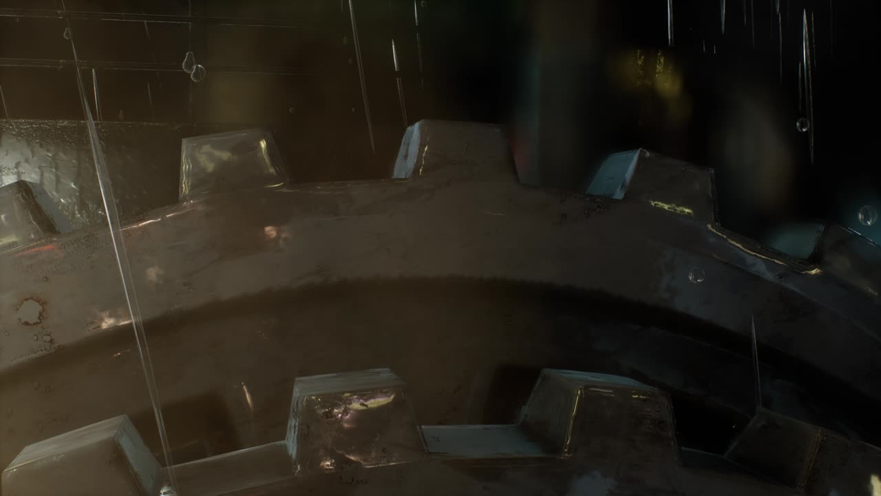 비가 오는 밤 의 도시 풍경