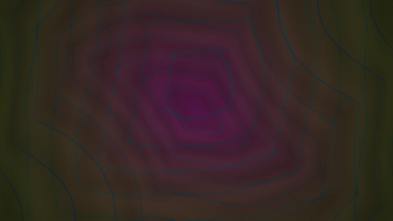 Abstract Hypnotic Tunnel with Expanding Geometric Polygon Shapes