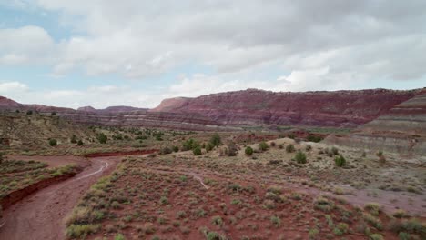 Areal-shot-of-the-Grand-Staircase-of-Utah,-USA