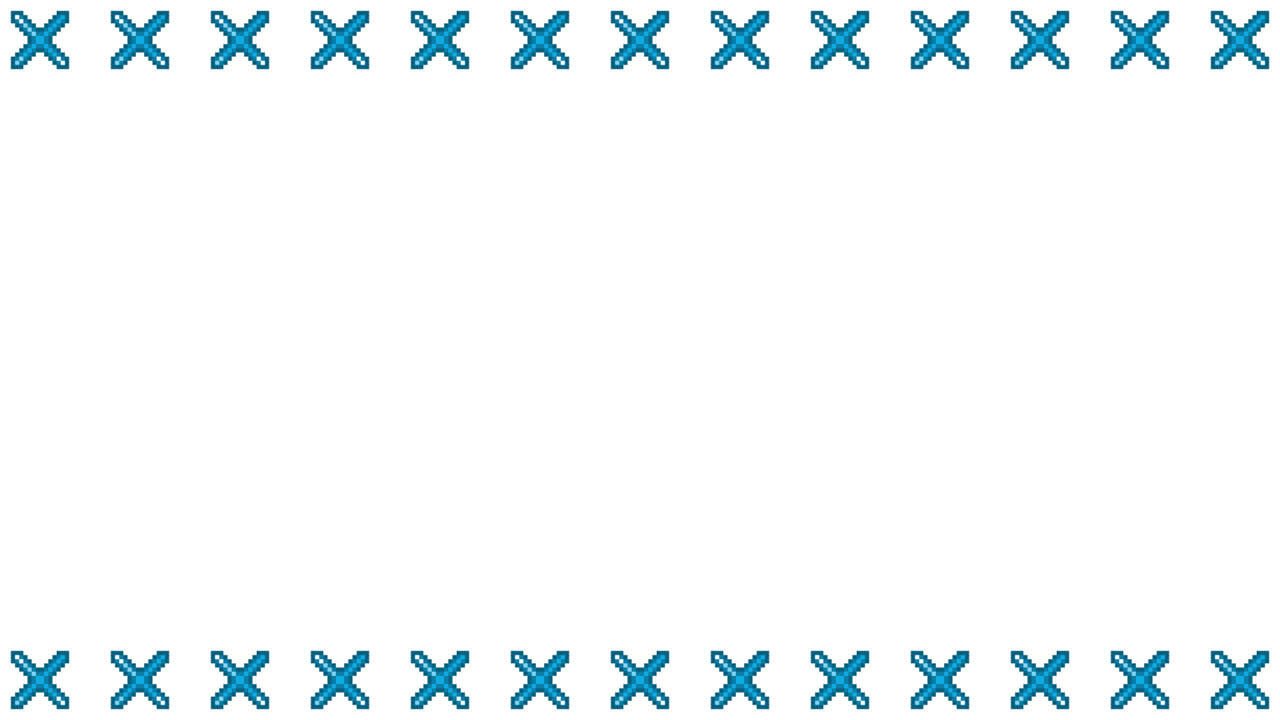 Pixel Art Mini Cross mark Frame Animated Overlay 1080p Transparent 30 fps (2).mov