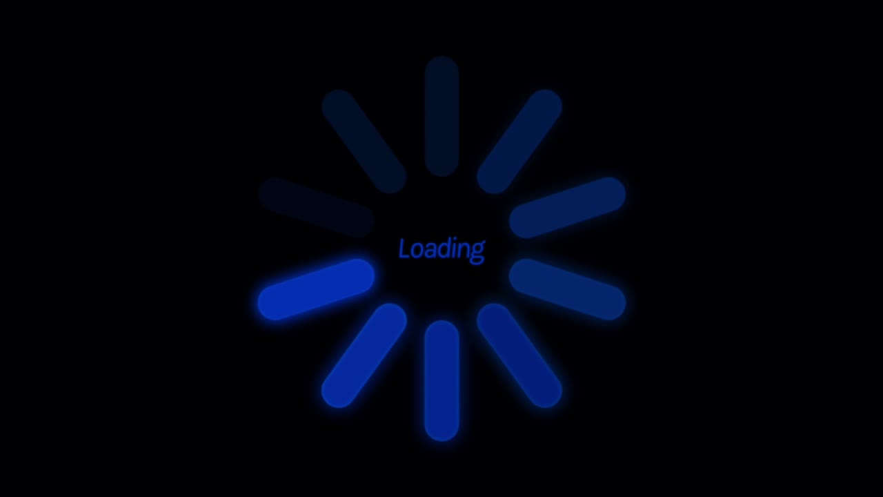 Animation colorful loading circle.