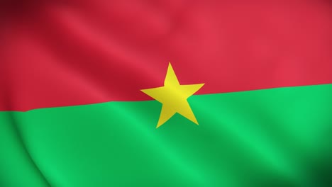 4k national animated sign of burkina faso, animated burkina faso flag, burkina faso flag waving, the national flag of burkina faso animated.