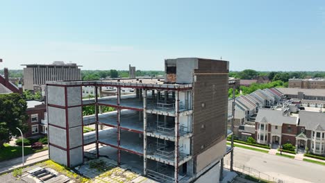 Static-shot-with-drone-of-the-building-site