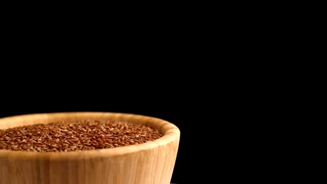 flax seeds rotating background