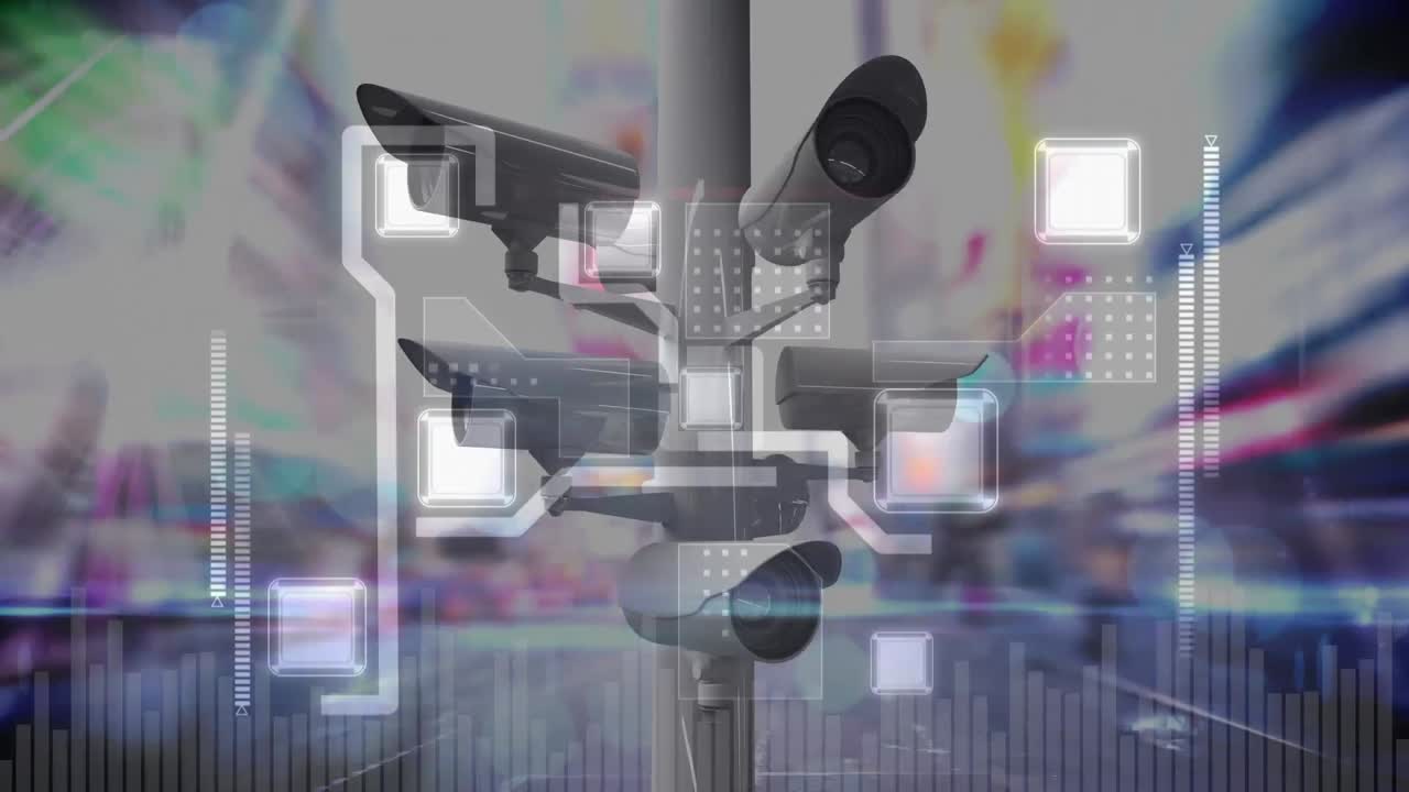 감시 카메라와 디지털 회로