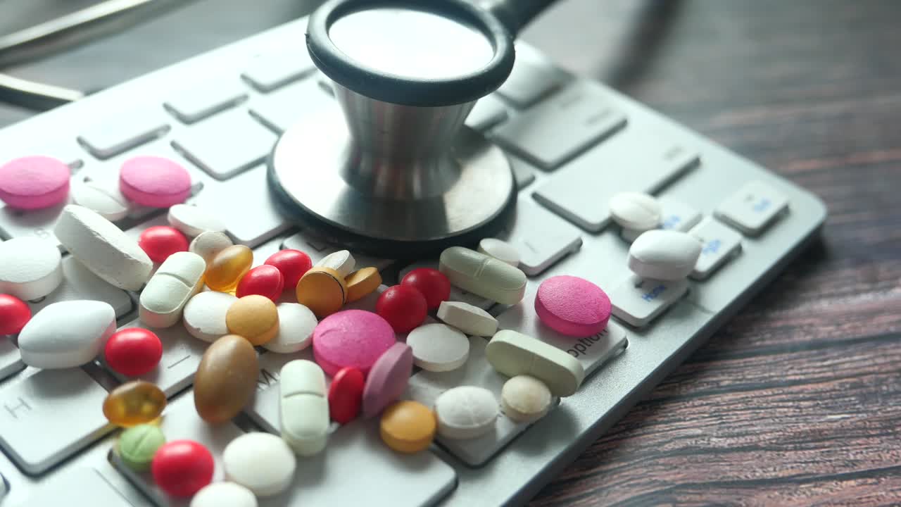 의료 용품 및 약물 키보드