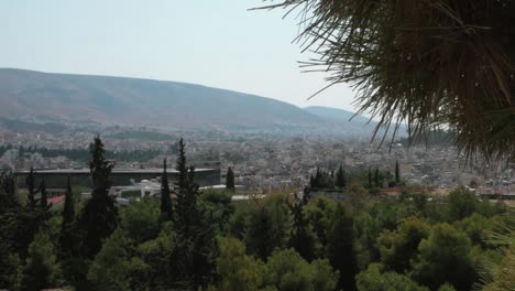 la vista panorámica de atenas, la capital de grecia