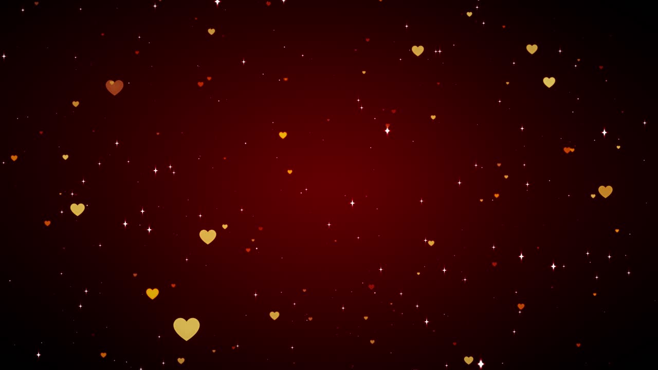 Pink red love hearts bokeh sparkle glitter particle background bokeh sparkling glittering lights