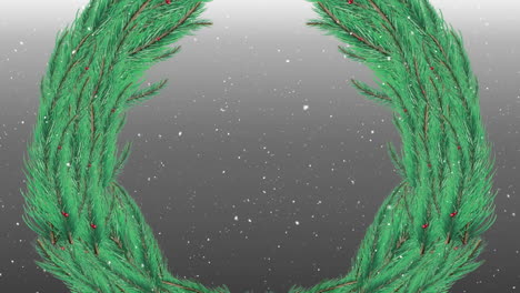 animación de nieve cayendo sobre una corona sobre un fondo negro