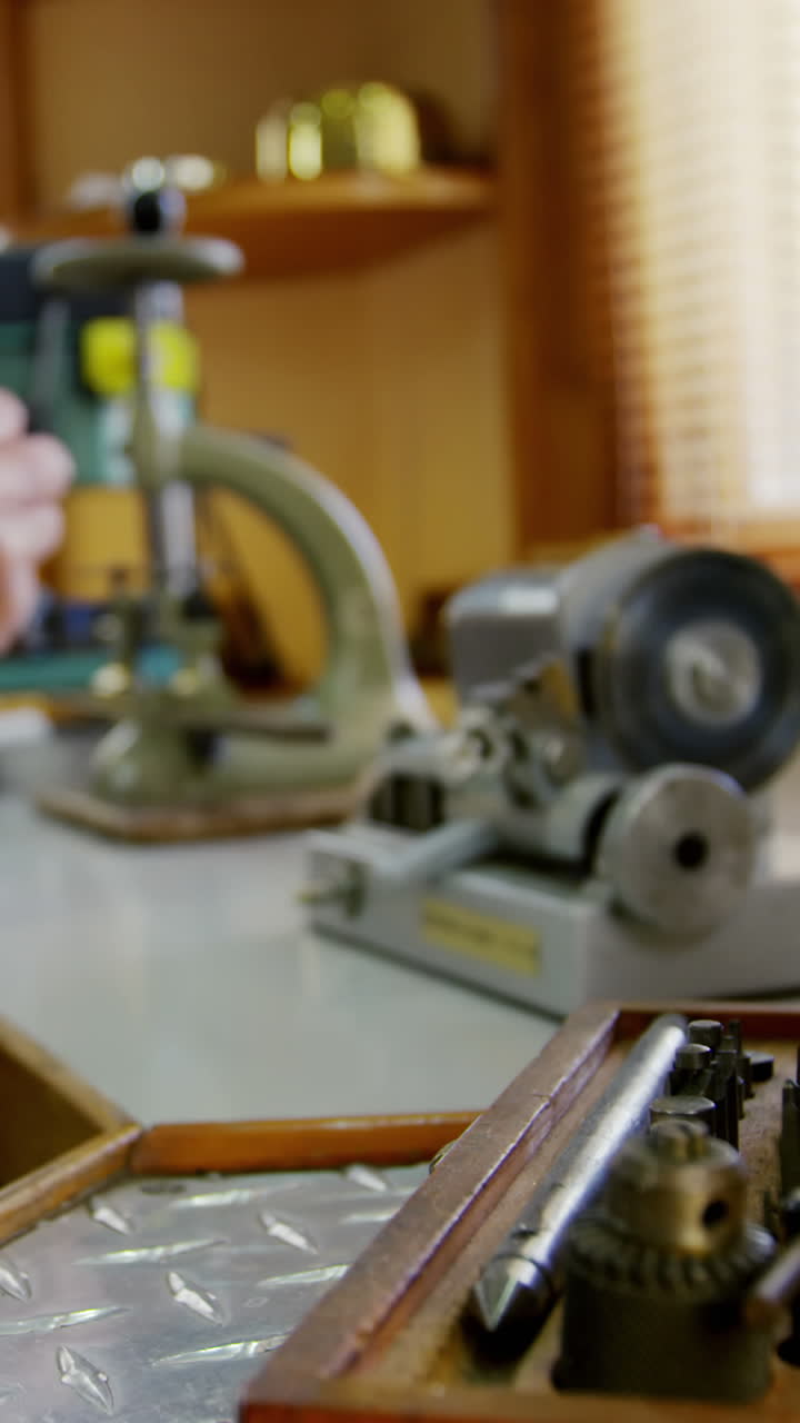 relojero reparando un reloj