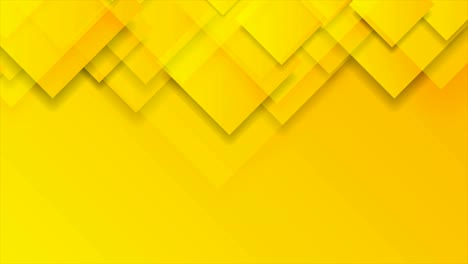 bright yellow glossy squares abstract tech motion background