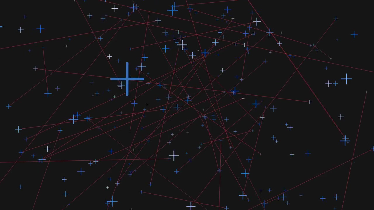 Connessioni di rete astratte con nodi e linee luminosi su sfondo scuro