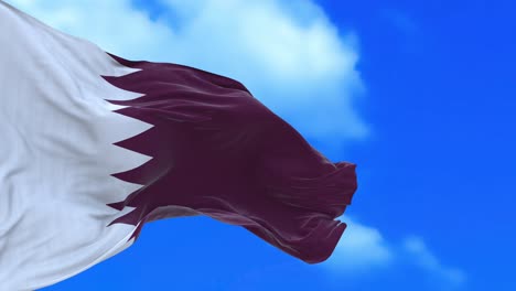 een naadloze lus van de qatar-vlag.