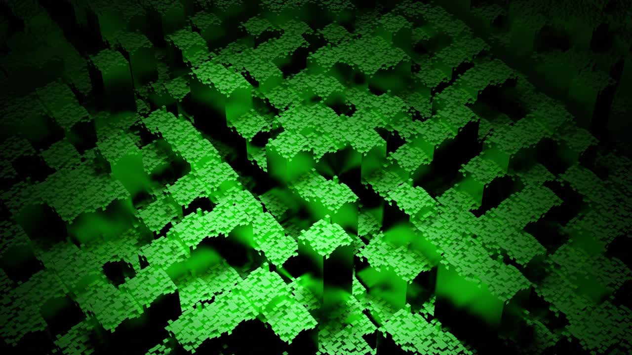 Fondo geométrico verde abstracto