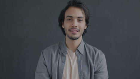 friendly man waving