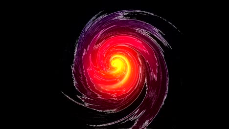 spiral radial shape with glowing in space, computer generated background, 3d rendering background