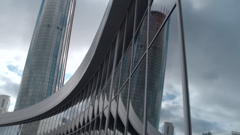 modern skyscrapers and reflections