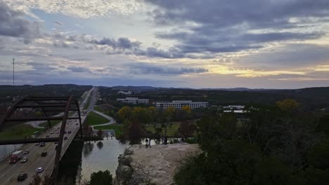 Pennybacker-Bridge,-Lake-Austin-Und-Vista-Cliff-In-Austin,-Texas