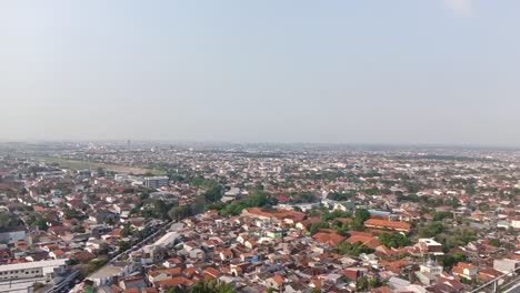 cityscape view of semarang, central java, indonesia