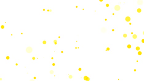yellow circles abstract motion background
