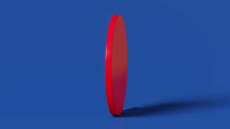 3d rendering footage usa national flag in circle display 19