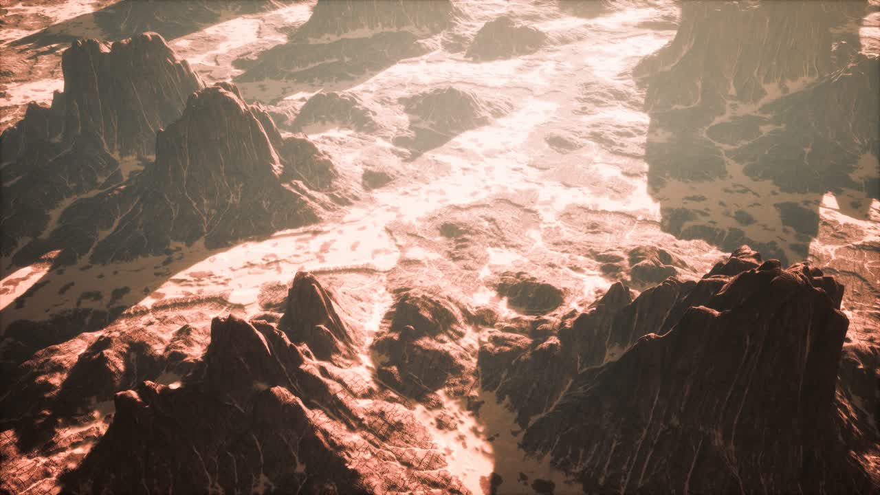 레드 록스 협곡 의 공중 드론  ⁇