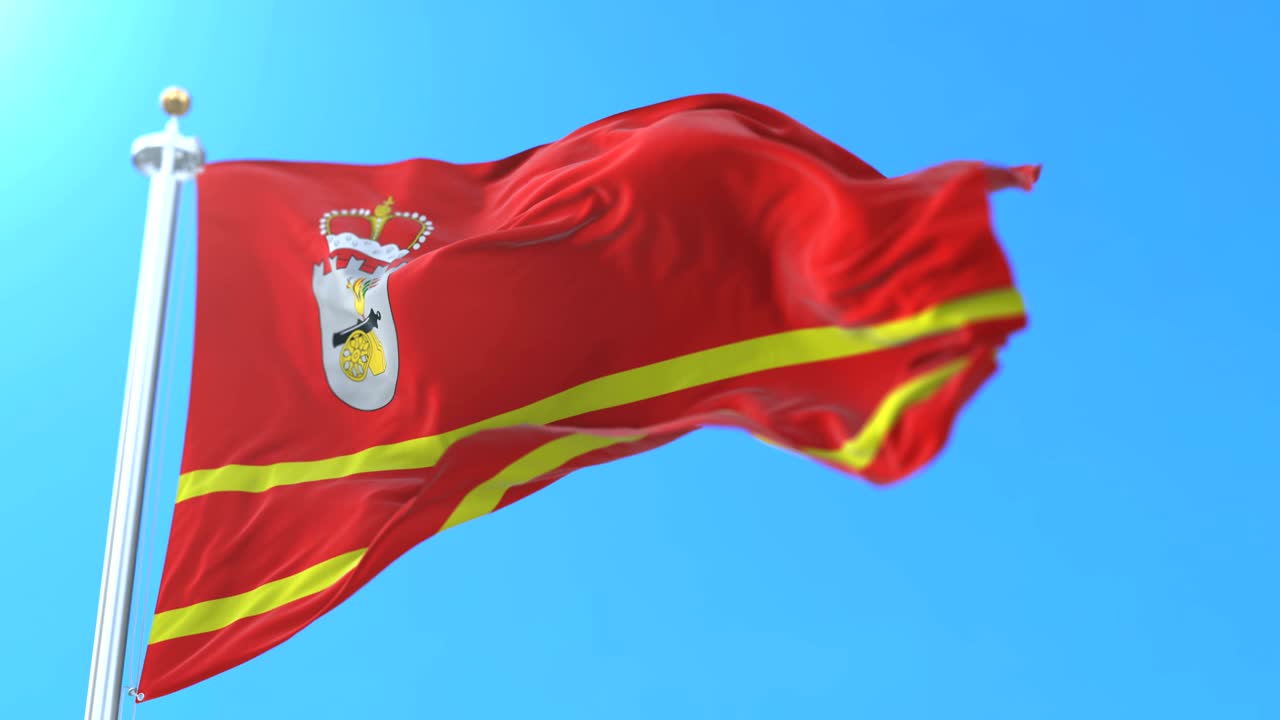 bandera del sujeto federal ruso del oblast de smolensk, rusia.